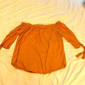 Yellow off the shoulder Charlotte Russe top. Lightly worn, great condition!